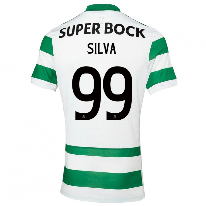 Danxen Kinder Francisco Silva #99 Grün Weiß Heimtrikot Trikot 2025/26 T-Shirt Schweiz