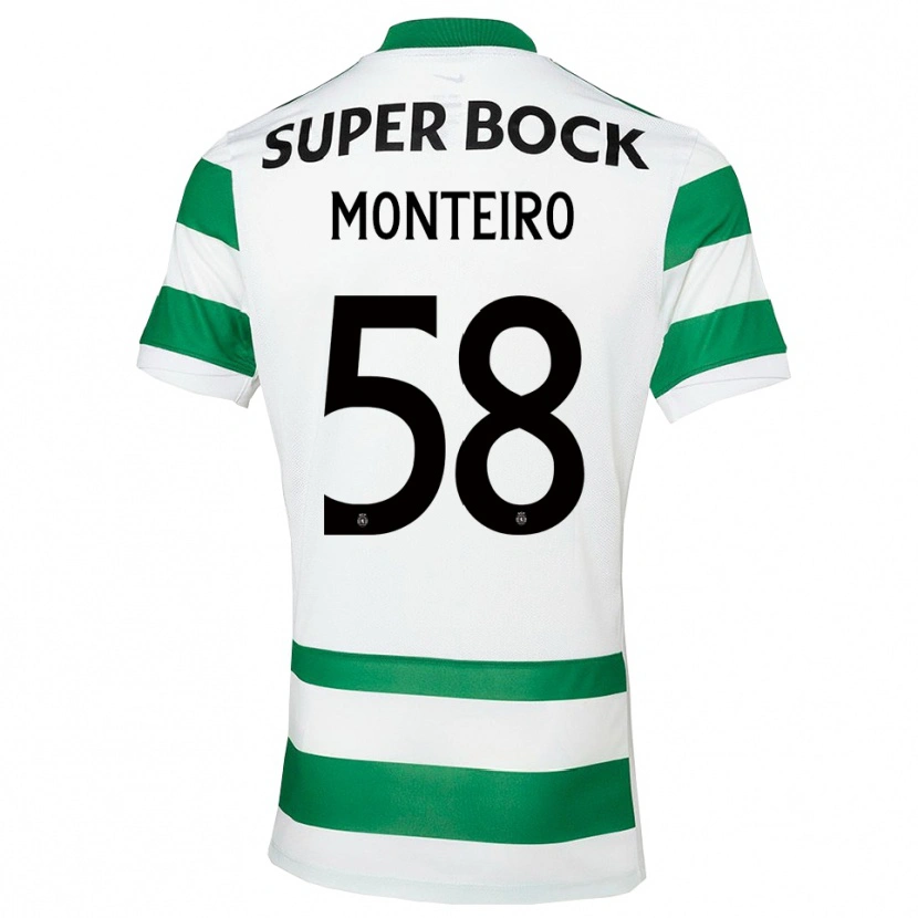 Danxen Kinder David Monteiro #58 Grün Weiß Heimtrikot Trikot 2025/26 T-Shirt Schweiz