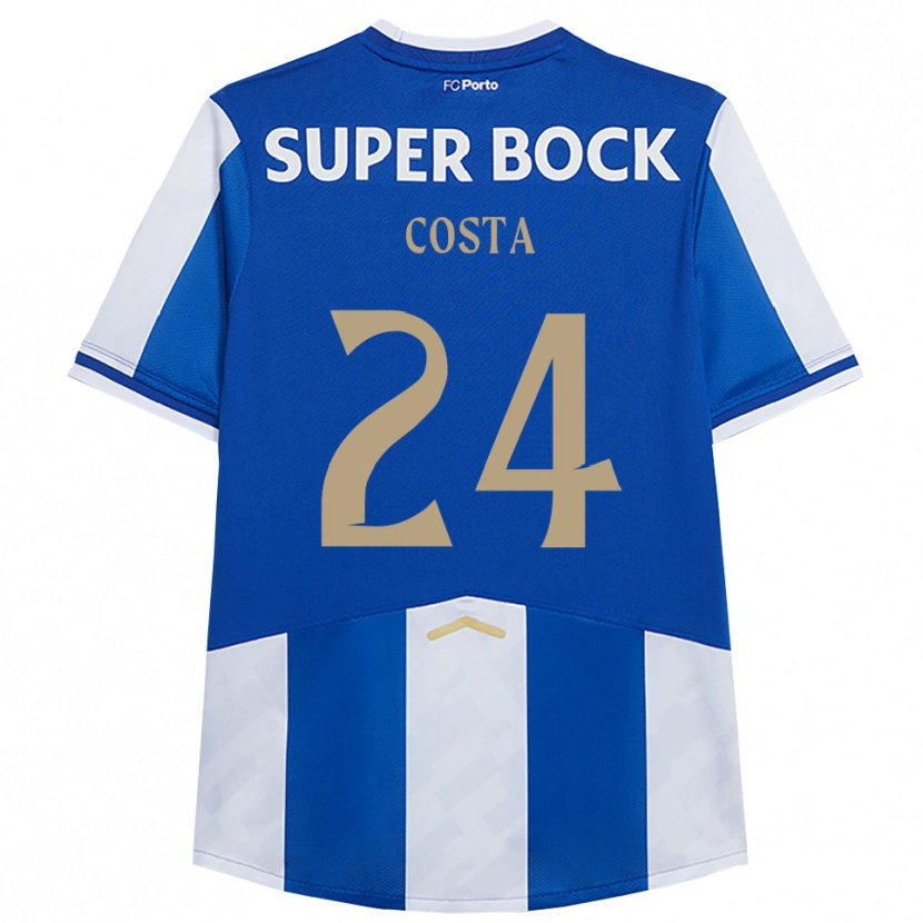 Danxen Kinder João Costa #24 Blau Weiß Heimtrikot Trikot 2025/26 T-Shirt Schweiz