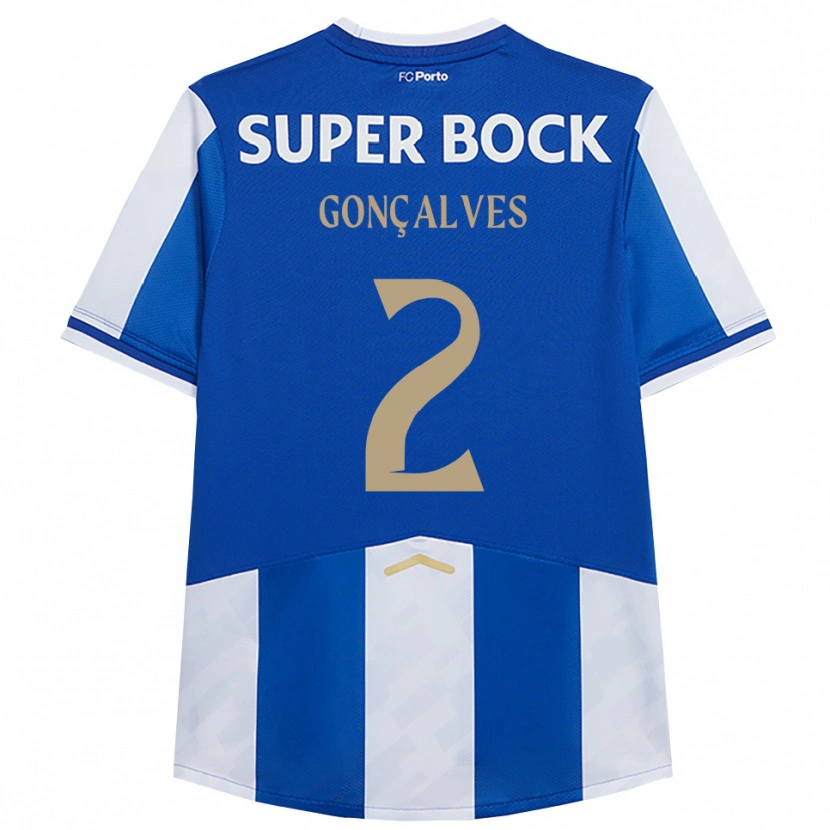 Danxen Kinder Ema Gonçalves #2 Blau Weiß Heimtrikot Trikot 2025/26 T-Shirt Schweiz