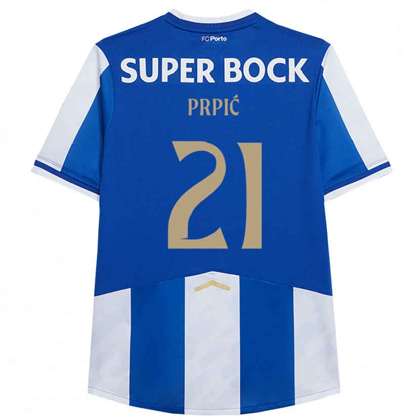 Danxen Kinder Dominik Prpić #21 Blau Weiß Heimtrikot Trikot 2025/26 T-Shirt Schweiz