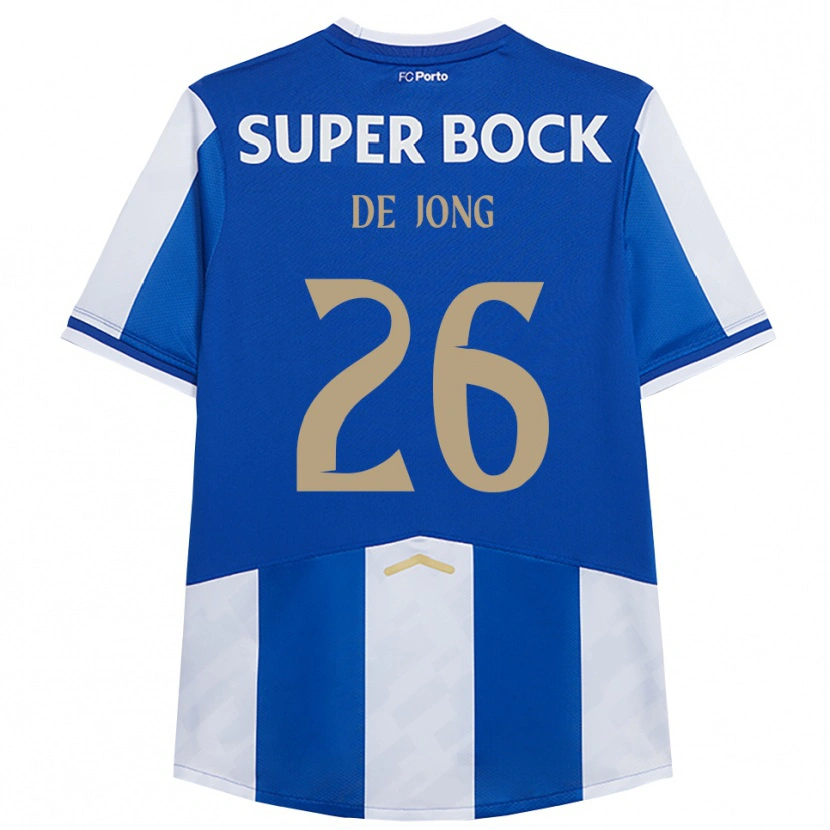 Danxen Kinder Luuk De Jong #26 Blau Weiß Heimtrikot Trikot 2025/26 T-Shirt Schweiz