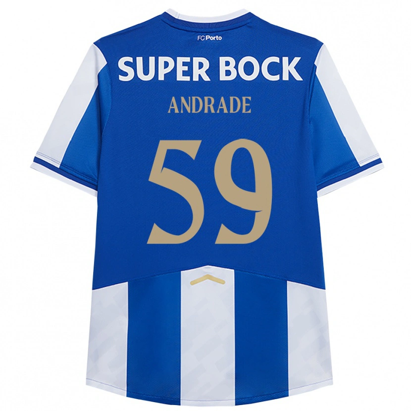 Danxen Kinder Tiago Andrade #59 Blau Weiß Heimtrikot Trikot 2025/26 T-Shirt Schweiz