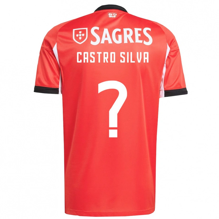 Danxen Kinder Guilherme Castro Silva #0 Rot Weiß Heimtrikot Trikot 2025/26 T-Shirt Schweiz