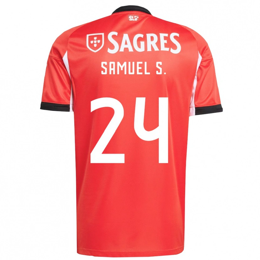 Danxen Kinder Samuel Soares #24 Rot Weiß Heimtrikot Trikot 2025/26 T-Shirt Schweiz