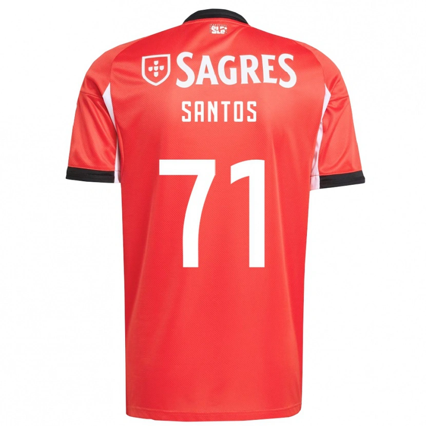 Danxen Kinder Leandro Santos #71 Rot Weiß Heimtrikot Trikot 2025/26 T-Shirt Schweiz