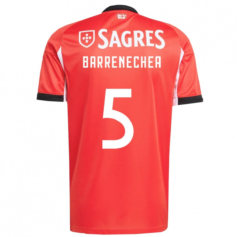 Danxen Kinder Enzo Barrenechea #5 Rot Weiß Heimtrikot Trikot 2025/26 T-Shirt Schweiz