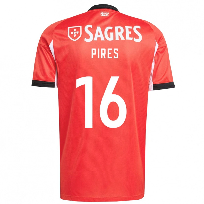 Danxen Kinder Rodrigo Pires #16 Rot Weiß Heimtrikot Trikot 2025/26 T-Shirt Schweiz