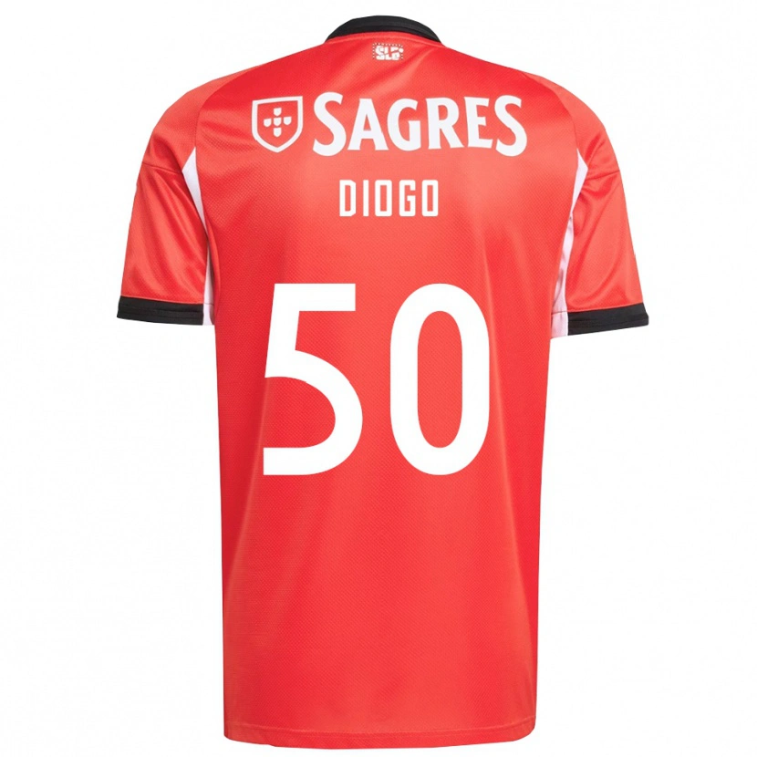 Danxen Kinder Diogo Ferreira #50 Rot Weiß Heimtrikot Trikot 2025/26 T-Shirt Schweiz