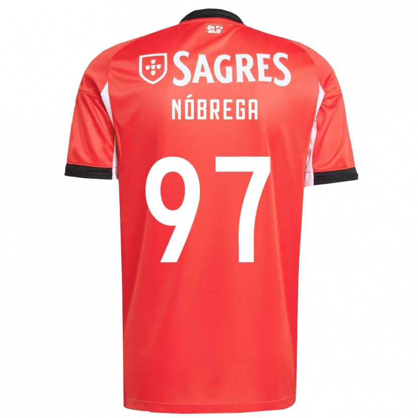 Danxen Kinder Ricardo Nóbrega #97 Rot Weiß Heimtrikot Trikot 2025/26 T-Shirt Schweiz