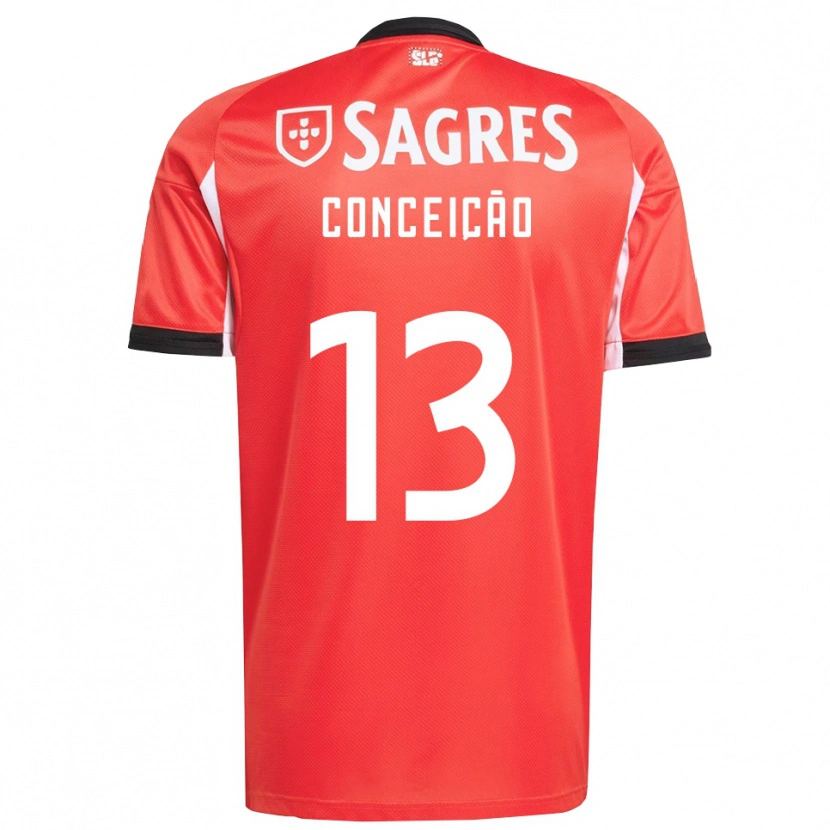 Danxen Kinder João Conceição #13 Rot Weiß Heimtrikot Trikot 2025/26 T-Shirt Schweiz