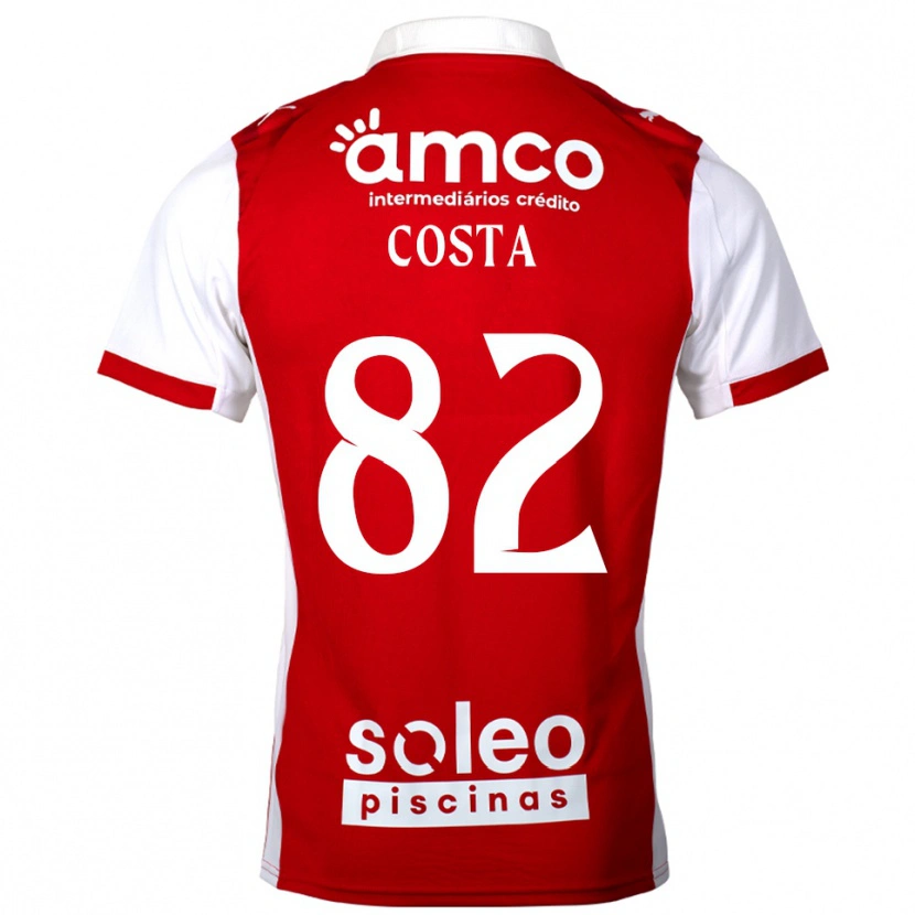 Danxen Kinder Gui Costa #82 Rot Weiß Heimtrikot Trikot 2025/26 T-Shirt Schweiz