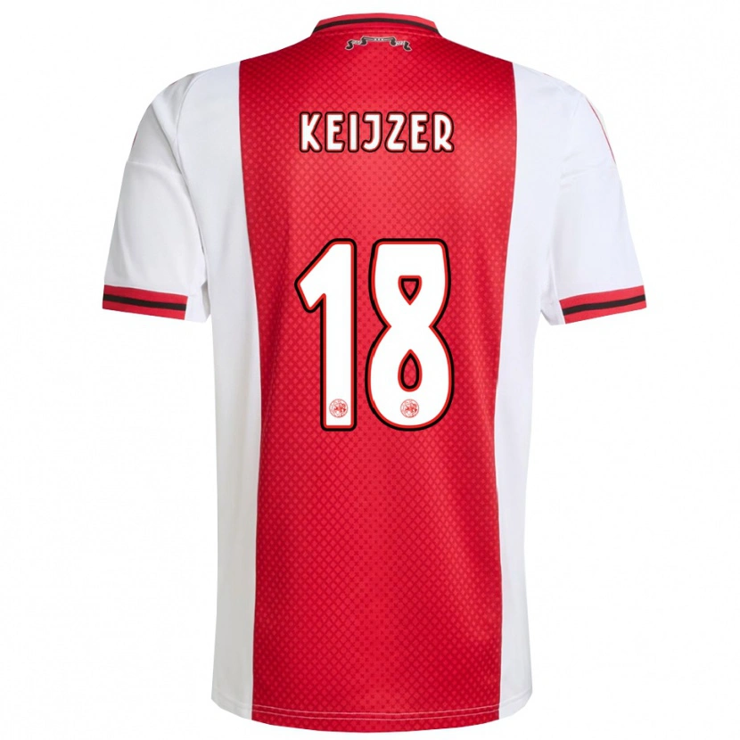 Danxen Kinder Milicia Keijzer #18 Rot Weiß Heimtrikot Trikot 2025/26 T-Shirt Schweiz