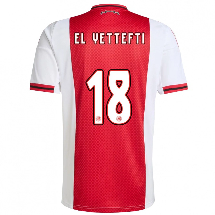 Danxen Kinder Adil Amghar El Yettefti #18 Rot Weiß Heimtrikot Trikot 2025/26 T-Shirt Schweiz
