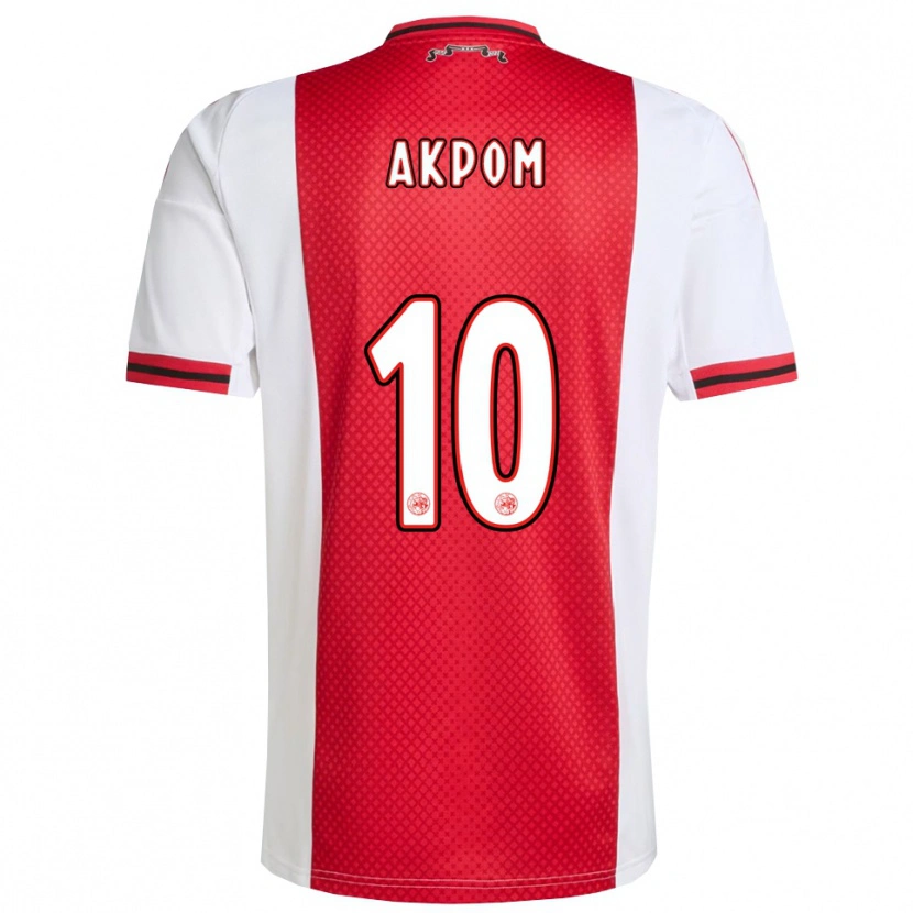 Danxen Kinder Chuba Akpom #10 Rot Weiß Heimtrikot Trikot 2025/26 T-Shirt Schweiz