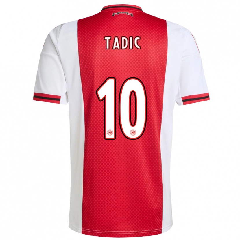 Danxen Kinder Dusan Tadic #10 Rot Weiß Heimtrikot Trikot 2025/26 T-Shirt Schweiz