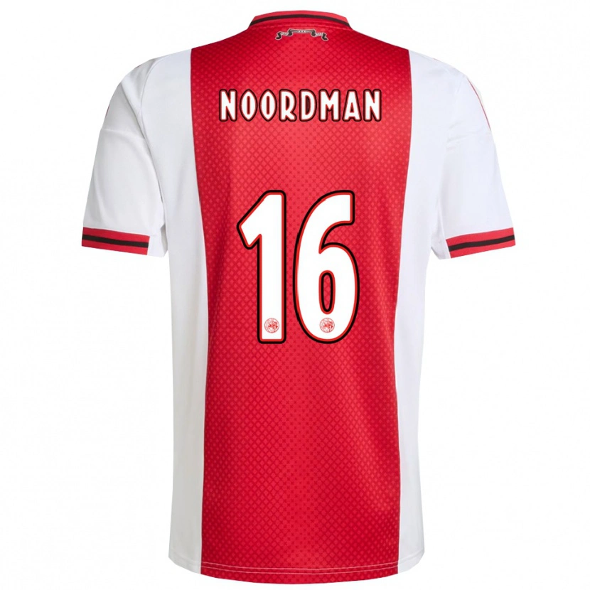 Danxen Kinder Danique Noordman #16 Rot Weiß Heimtrikot Trikot 2025/26 T-Shirt Schweiz