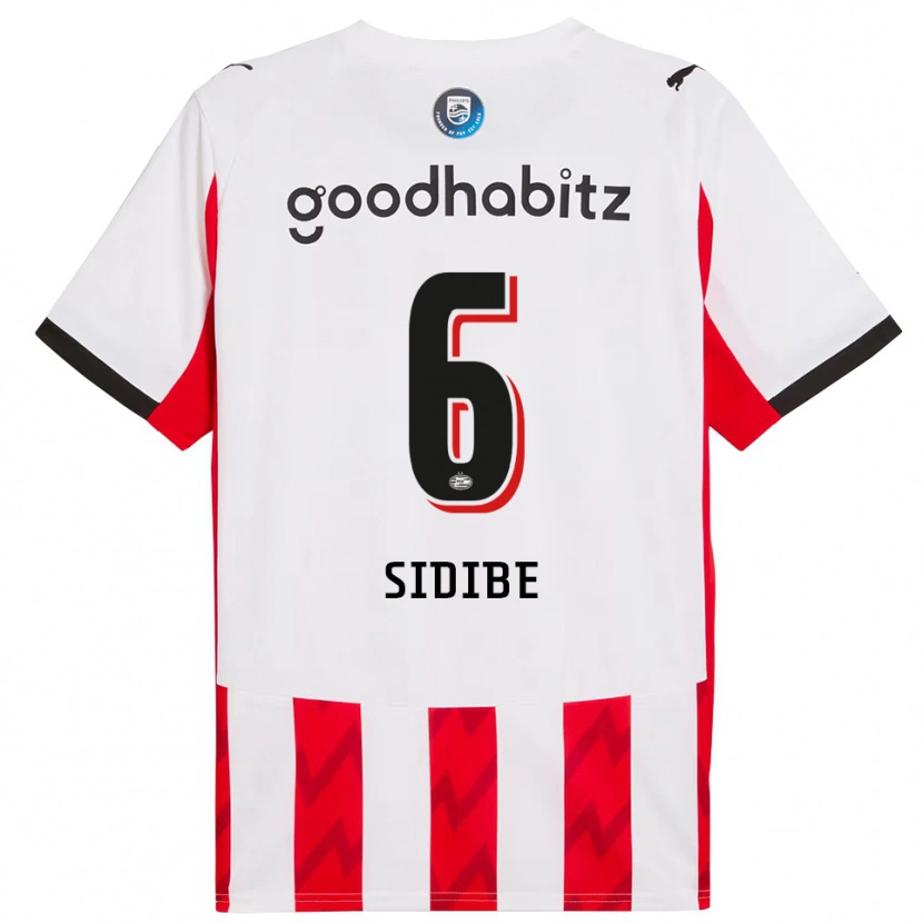 Danxen Kinder Souleymane Sidibé #6 Rot Weiß Heimtrikot Trikot 2025/26 T-Shirt Schweiz