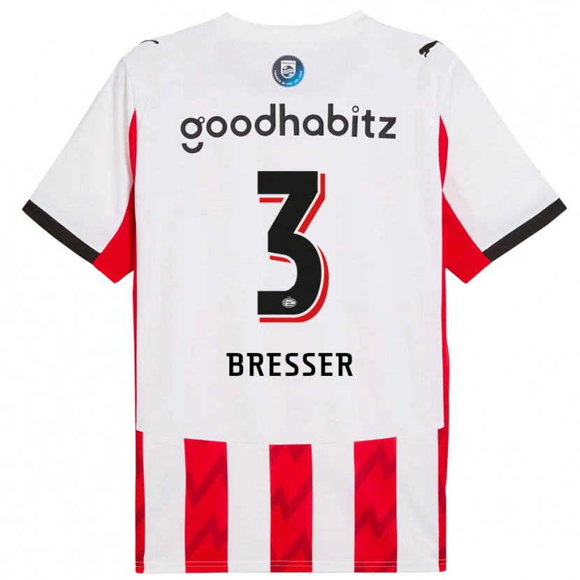 Danxen Kinder Michael Bresser #3 Rot Weiß Heimtrikot Trikot 2025/26 T-Shirt Schweiz
