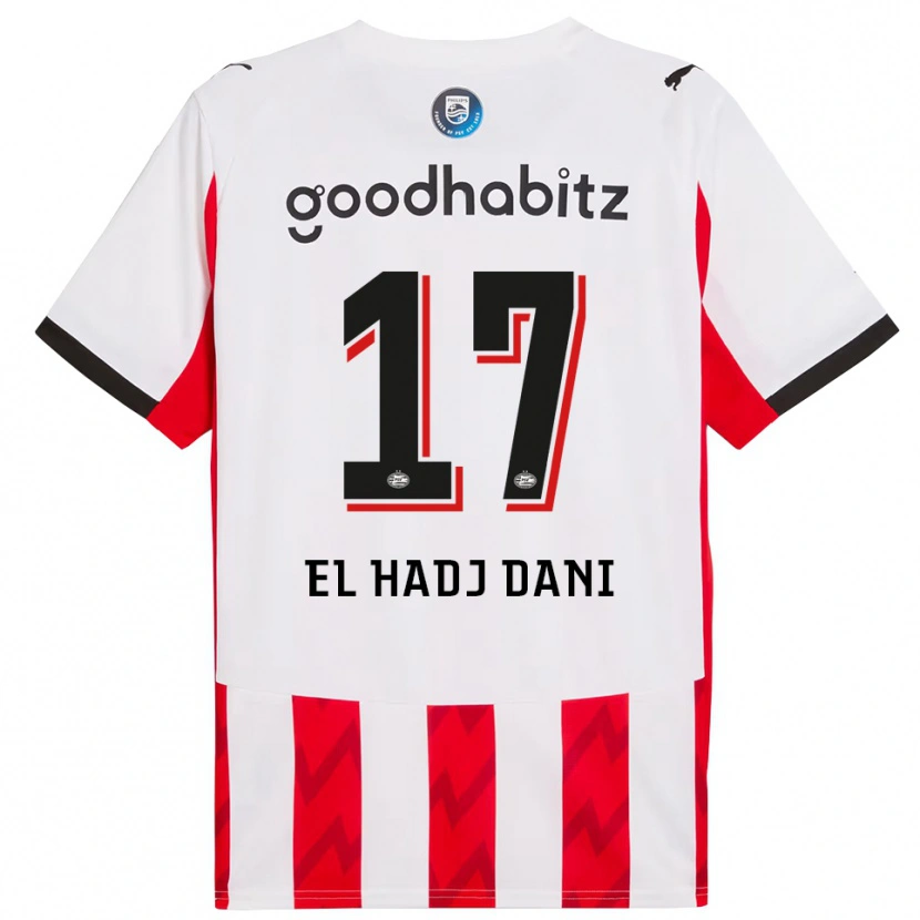 Danxen Kinder Soudais El Hadj Dani #17 Rot Weiß Heimtrikot Trikot 2025/26 T-Shirt Schweiz
