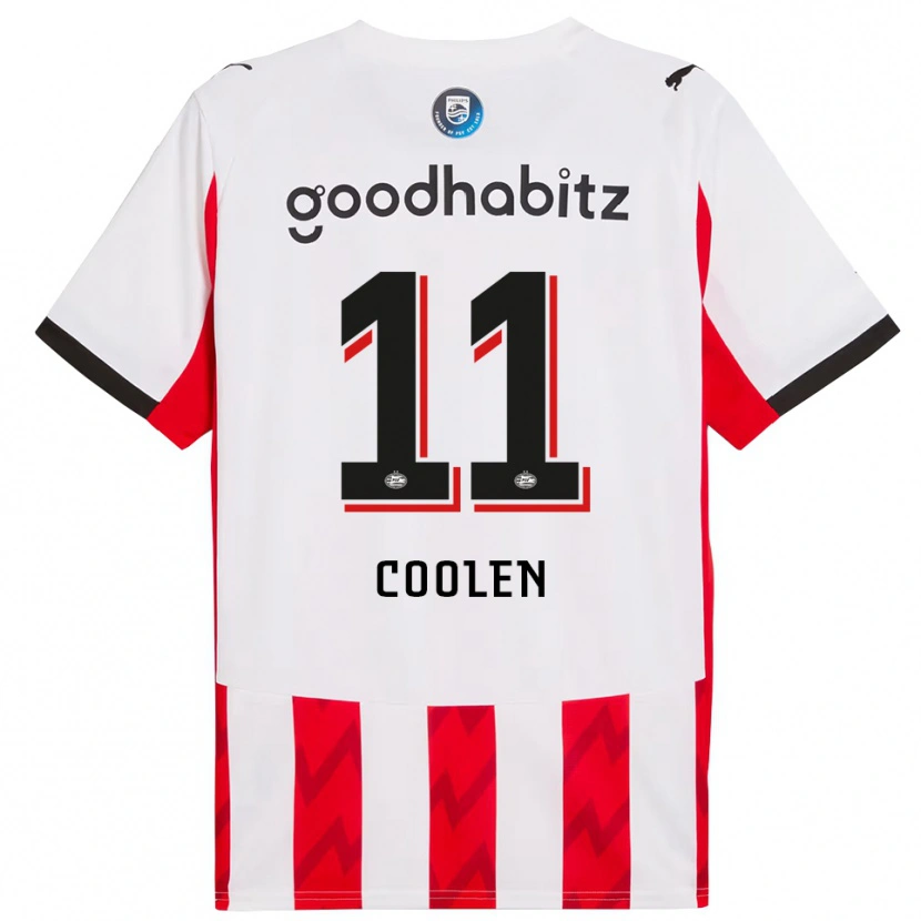 Danxen Kinder Nadia Coolen #11 Rot Weiß Heimtrikot Trikot 2025/26 T-Shirt Schweiz