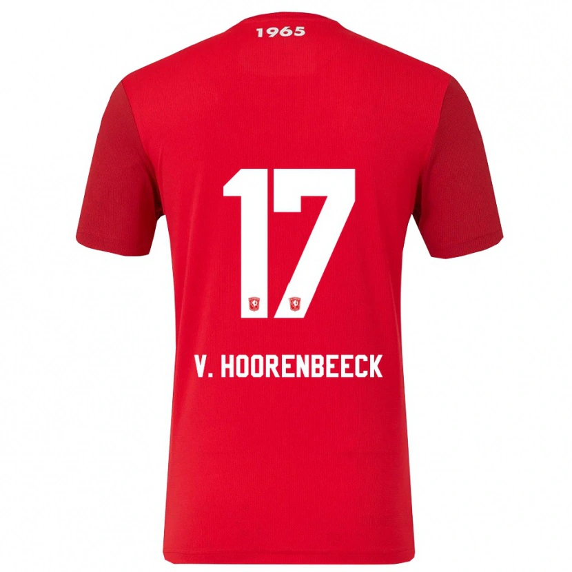 Danxen Kinder Alec Van Hoorenbeeck #17 Rot Weiß Heimtrikot Trikot 2025/26 T-Shirt Schweiz