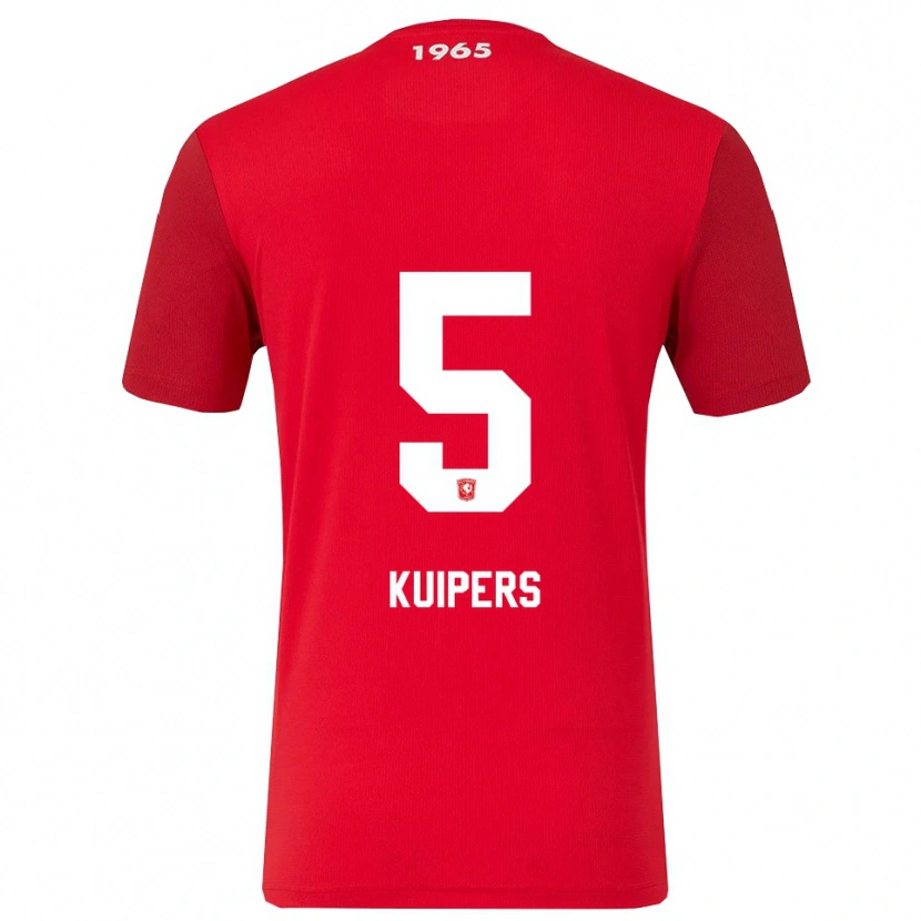 Danxen Kinder Bas Kuipers #5 Rot Weiß Heimtrikot Trikot 2025/26 T-Shirt Schweiz