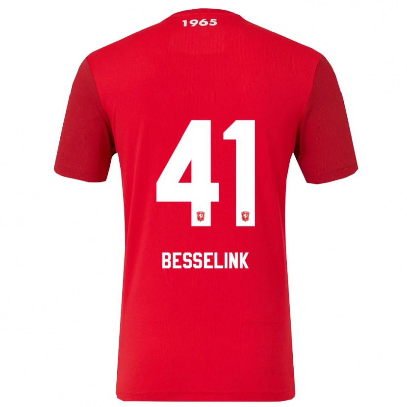 Danxen Kinder Gijs Besselink #41 Rot Weiß Heimtrikot Trikot 2025/26 T-Shirt Schweiz