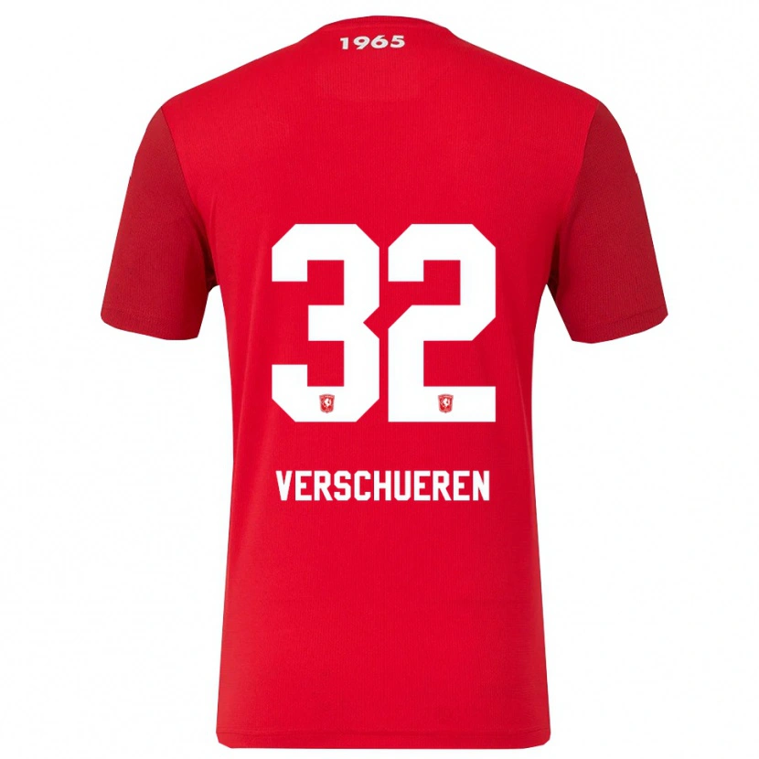 Danxen Kinder Arno Verschueren #32 Rot Weiß Heimtrikot Trikot 2025/26 T-Shirt Schweiz