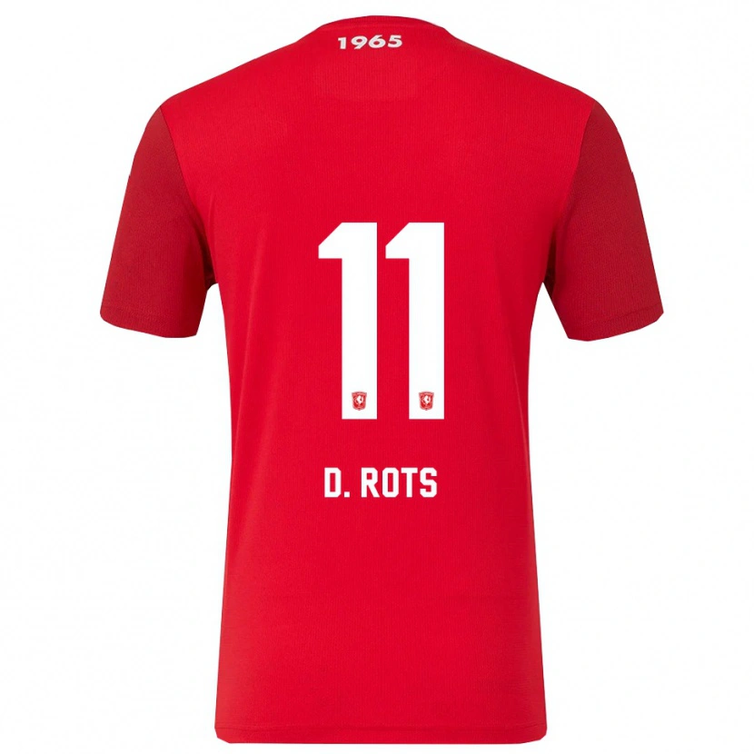 Danxen Kinder Daan Rots #11 Rot Weiß Heimtrikot Trikot 2025/26 T-Shirt Schweiz