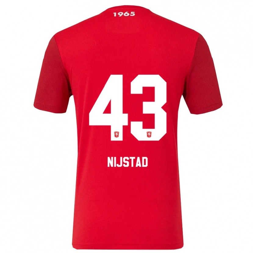 Danxen Kinder Ruud Nijstad #43 Rot Weiß Heimtrikot Trikot 2025/26 T-Shirt Schweiz