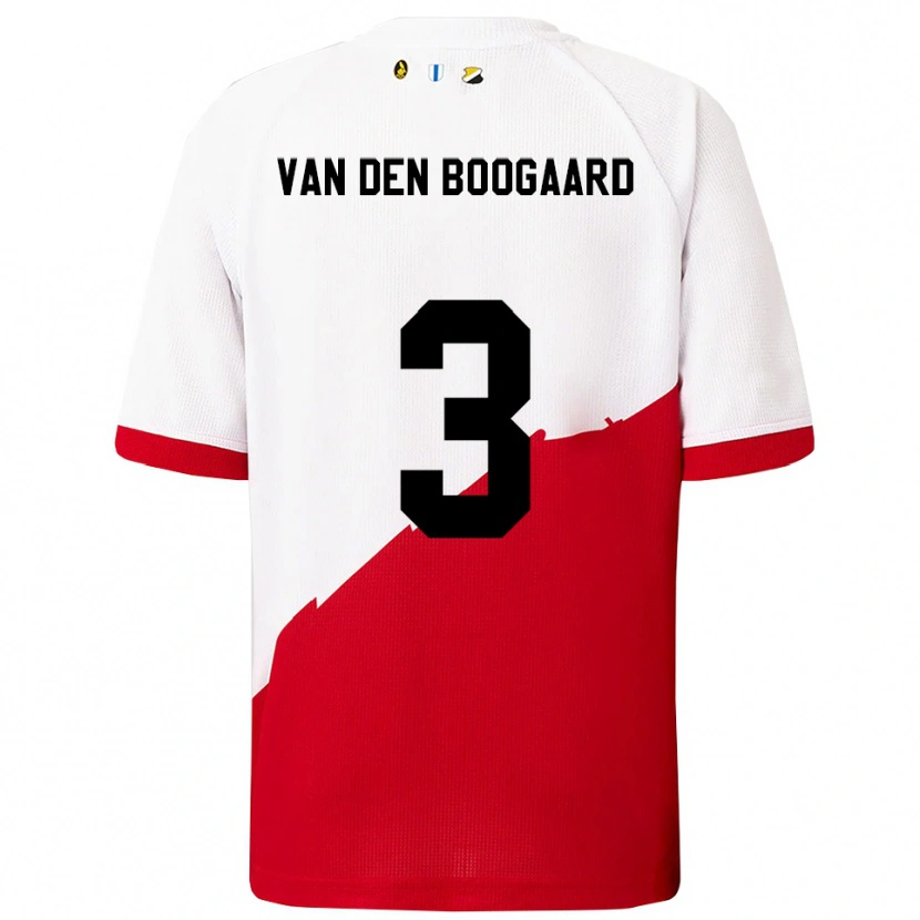 Danxen Kinder Brian Van Den Boogaard #3 Weiß Rot Heimtrikot Trikot 2025/26 T-Shirt Schweiz