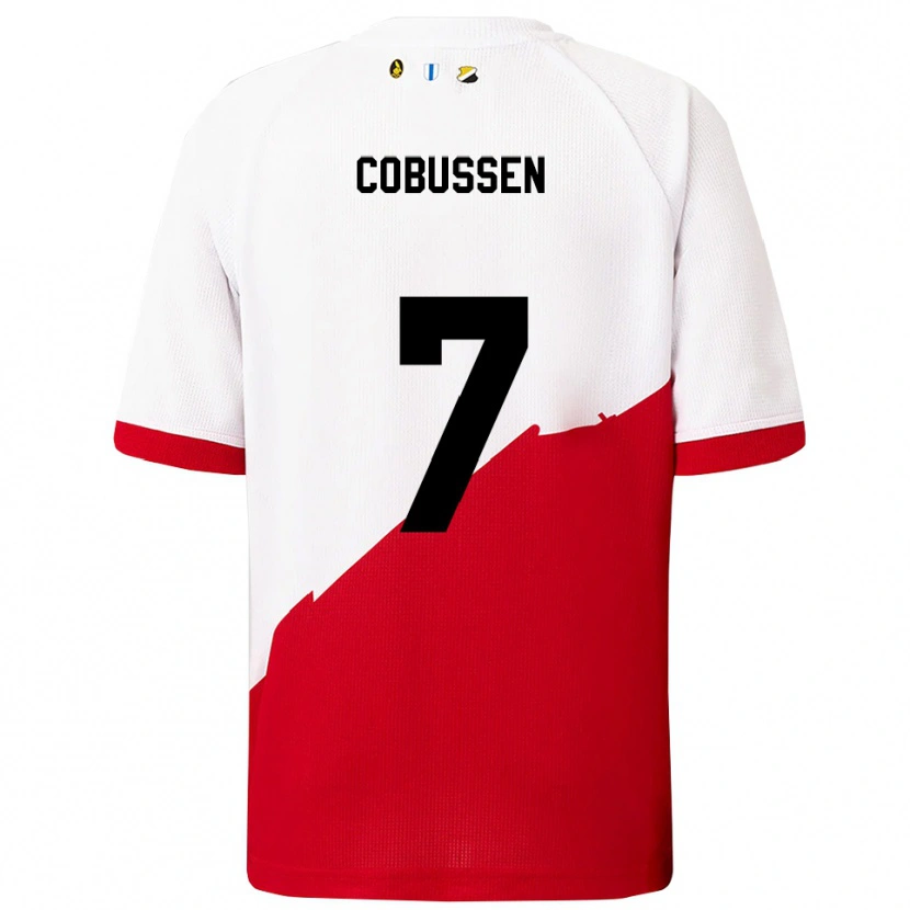 Danxen Kinder Sophie Cobussen #7 Weiß Rot Heimtrikot Trikot 2025/26 T-Shirt Schweiz