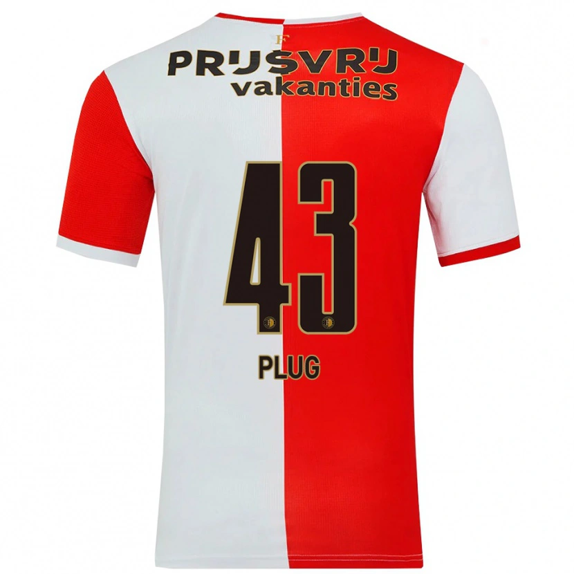 Danxen Kinder Jan Plug #43 Rot Weiß Heimtrikot Trikot 2025/26 T-Shirt Schweiz