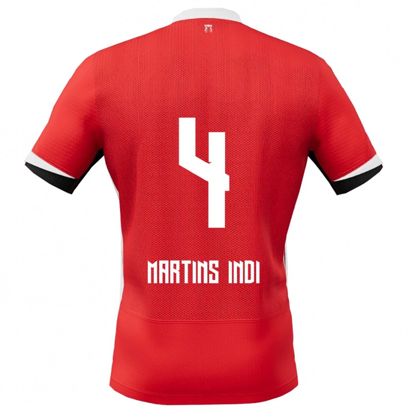 Danxen Kinder Bruno Martins Indi #4 Rot Weiß Heimtrikot Trikot 2025/26 T-Shirt Schweiz