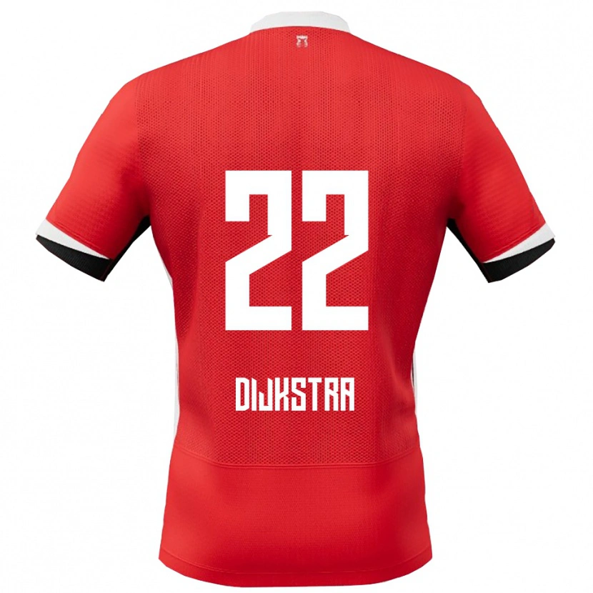 Danxen Kinder Elijah Dijkstra #22 Rot Weiß Heimtrikot Trikot 2025/26 T-Shirt Schweiz