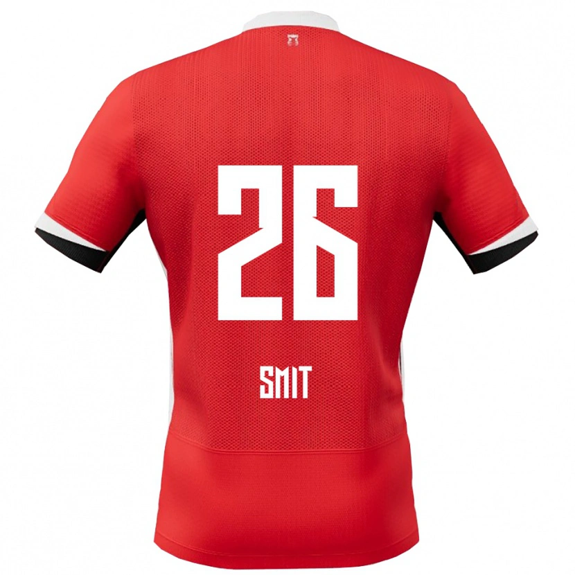 Danxen Kinder Kees Smit #26 Rot Weiß Heimtrikot Trikot 2025/26 T-Shirt Schweiz