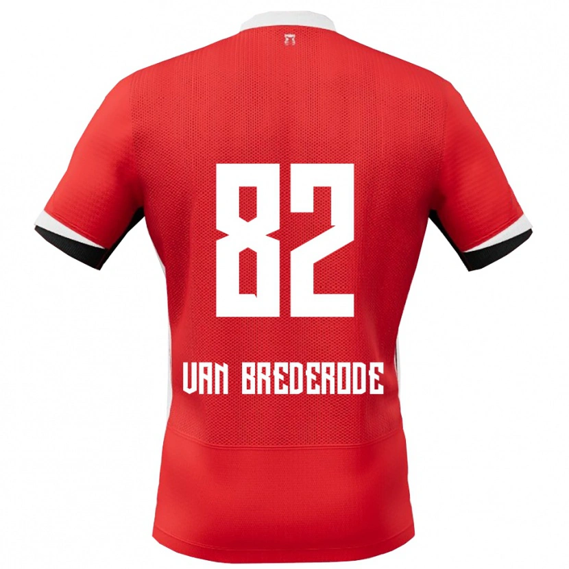 Danxen Kinder Myron Van Brederode #82 Rot Weiß Heimtrikot Trikot 2025/26 T-Shirt Schweiz