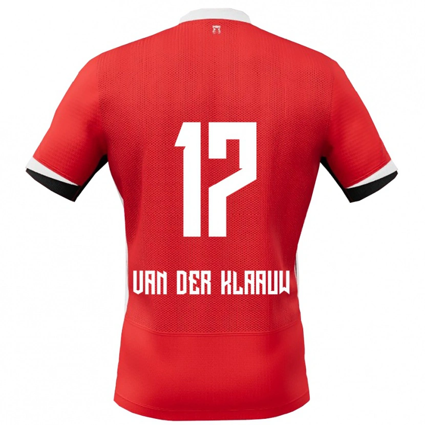 Danxen Kinder Deacon Van Der Klaauw #17 Rot Weiß Heimtrikot Trikot 2025/26 T-Shirt Schweiz