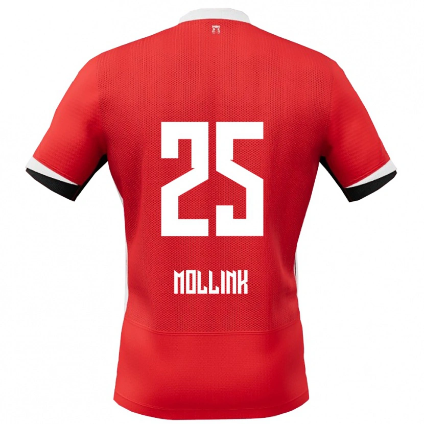 Danxen Kinder Yaël Mollink #25 Rot Weiß Heimtrikot Trikot 2025/26 T-Shirt Schweiz