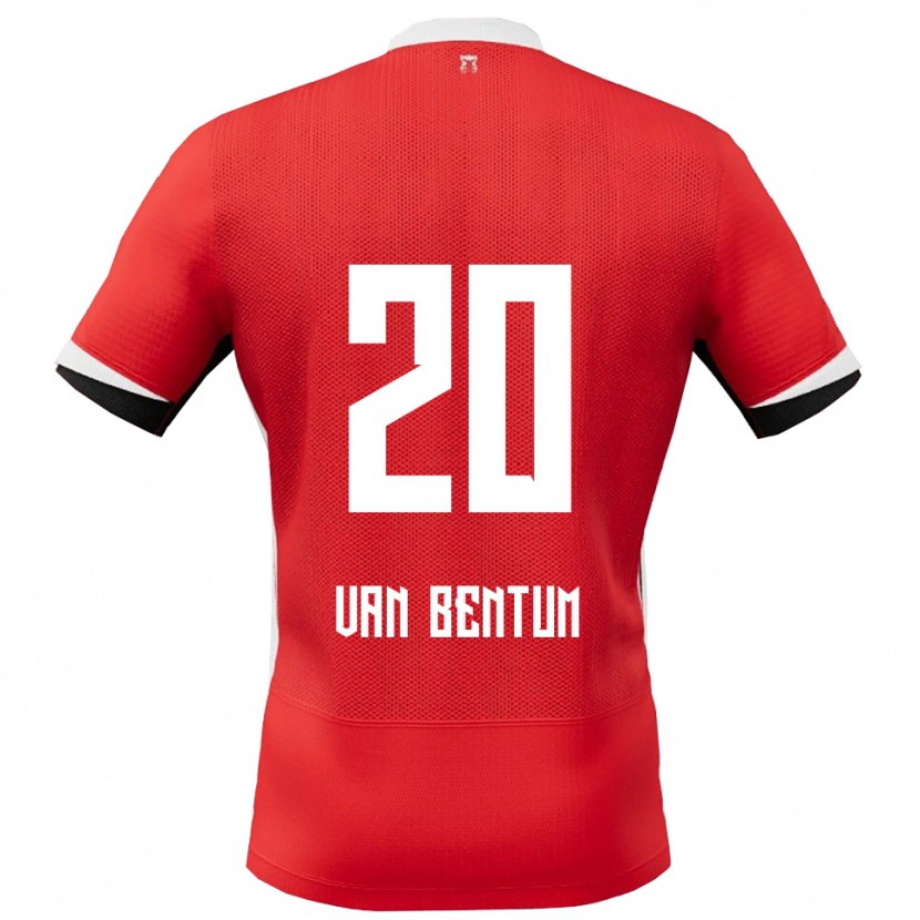 Danxen Kinder Mirte Van Bentum #20 Rot Weiß Heimtrikot Trikot 2025/26 T-Shirt Schweiz