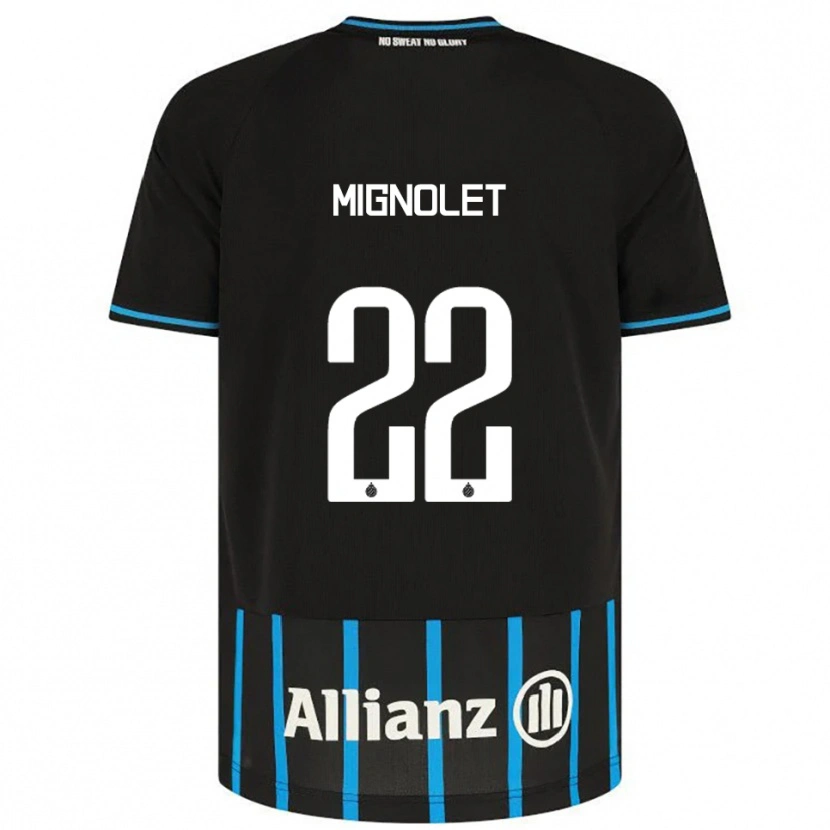 Danxen Kinder Simon Mignolet #22 Schwarz Blau Heimtrikot Trikot 2025/26 T-Shirt Schweiz