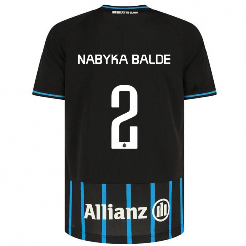 Danxen Kinder Mamadou Balde #2 Schwarz Blau Heimtrikot Trikot 2025/26 T-Shirt Schweiz