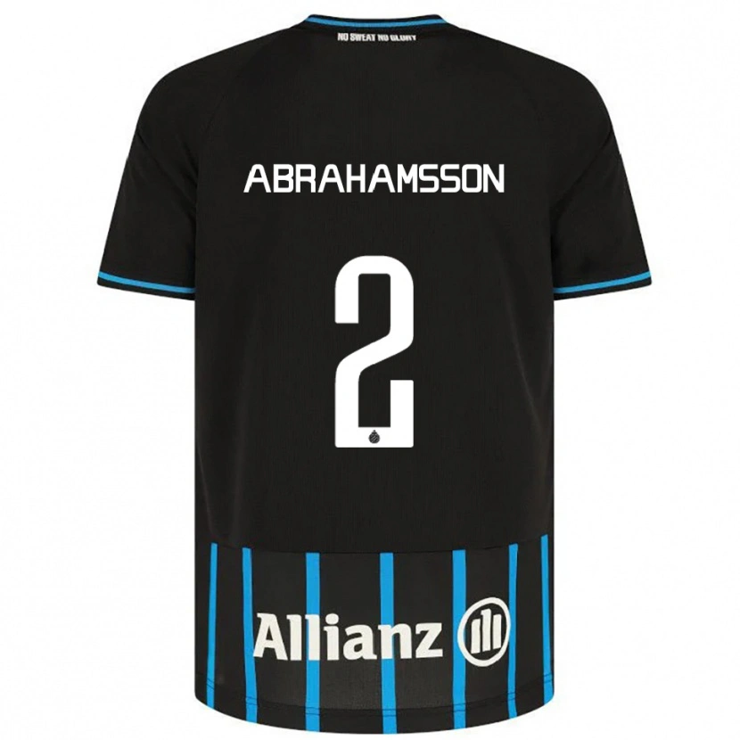 Danxen Kinder Sejde Abrahamsson #2 Schwarz Blau Heimtrikot Trikot 2025/26 T-Shirt Schweiz