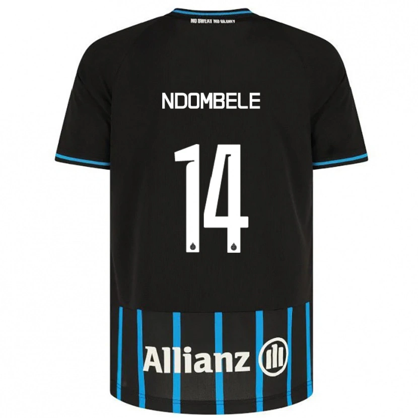 Danxen Kinder Don Ndombele #14 Schwarz Blau Heimtrikot Trikot 2025/26 T-Shirt Schweiz