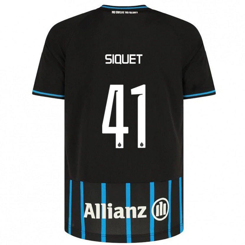 Danxen Kinder Hugo Siquet #41 Schwarz Blau Heimtrikot Trikot 2025/26 T-Shirt Schweiz