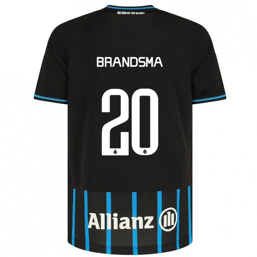 Danxen Kinder Ilke Brandsma #20 Schwarz Blau Heimtrikot Trikot 2025/26 T-Shirt Schweiz