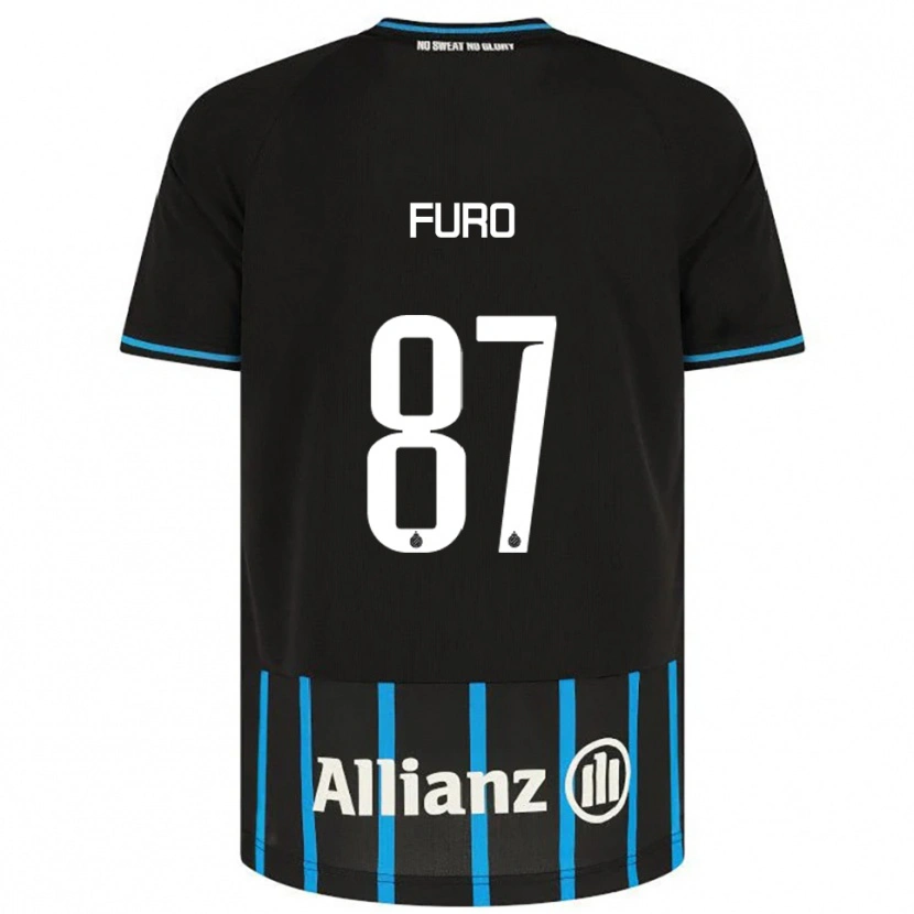 Danxen Kinder Kaye Furo #87 Schwarz Blau Heimtrikot Trikot 2025/26 T-Shirt Schweiz
