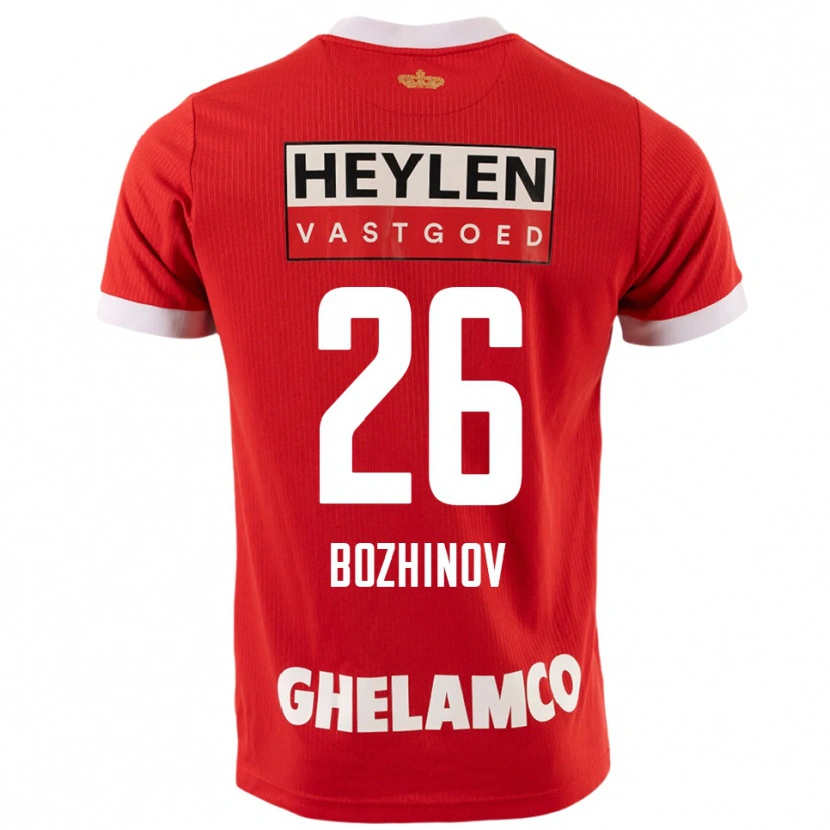 Danxen Kinder Rosen Bozhinov #26 Rot Weiß Heimtrikot Trikot 2025/26 T-Shirt Schweiz