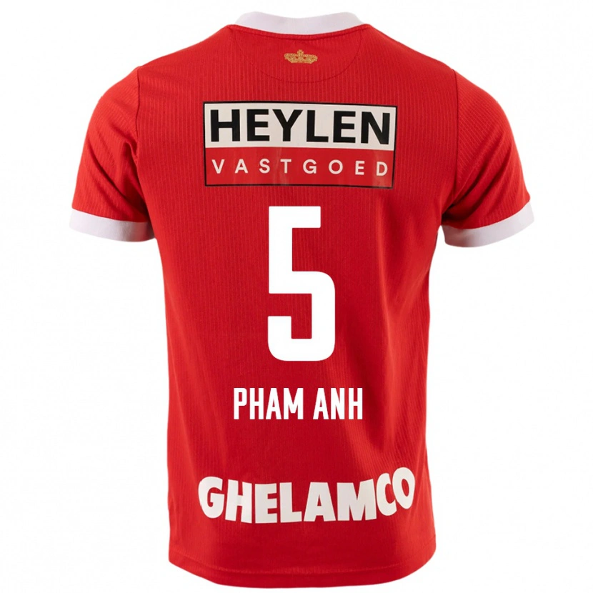 Danxen Kinder Khoi Pham Anh #5 Rot Weiß Heimtrikot Trikot 2025/26 T-Shirt Schweiz